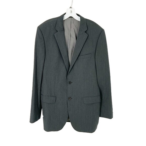 Boss Hugo Boss Grey Wool Long Sleeve Pockets Blazer 2 Piece Men's Suit Set 40L - Picture 7 of 14